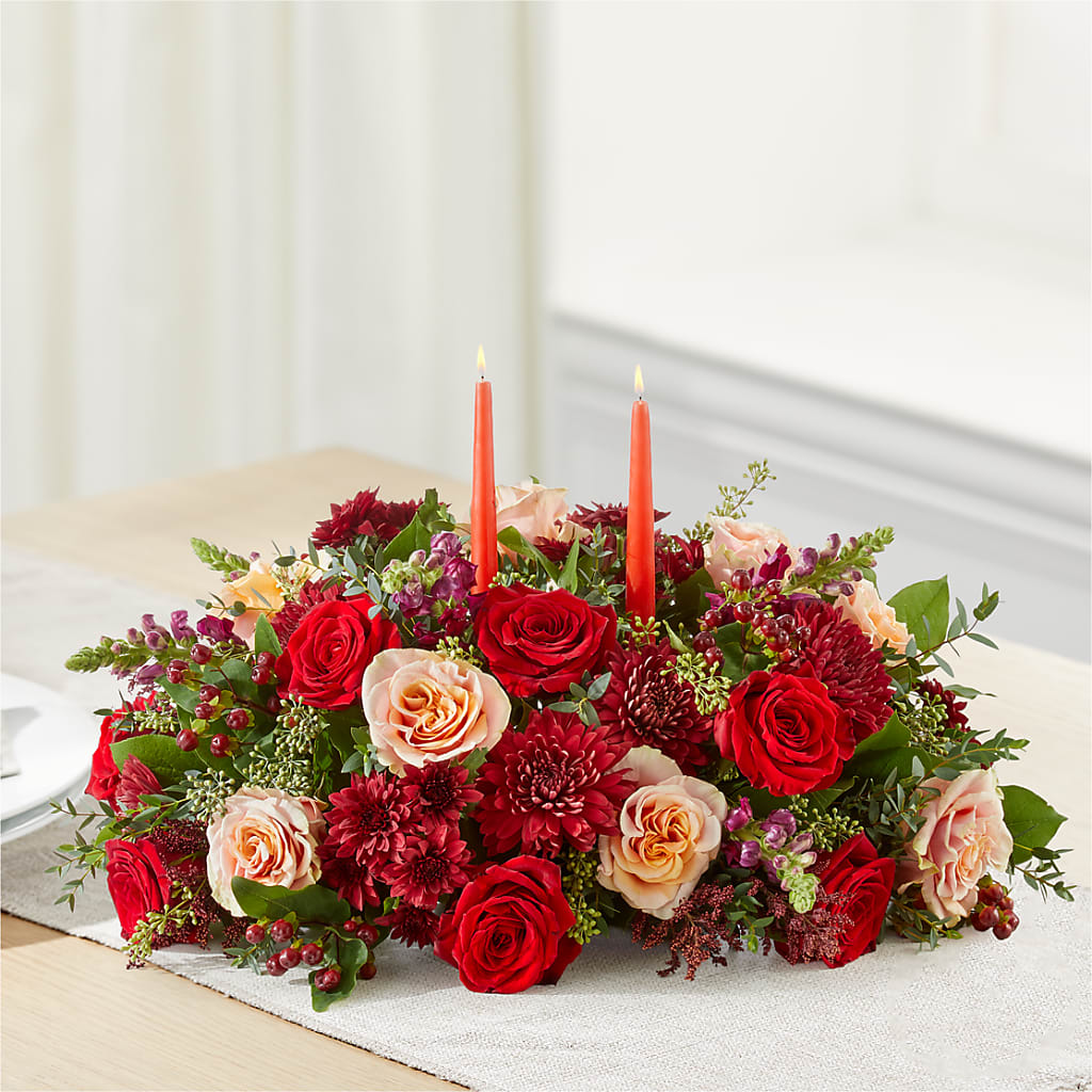 Most Thankful Centerpiece – HALL'S GIFT AND TREASURES FLORAL DESIGN, Vicksburg MS