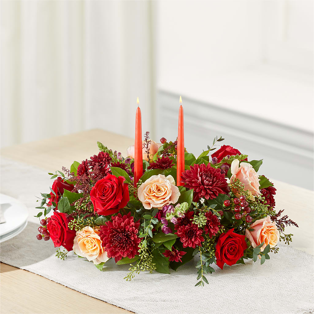 Most Thankful Centerpiece – HALL'S GIFT AND TREASURES FLORAL DESIGN, Vicksburg MS