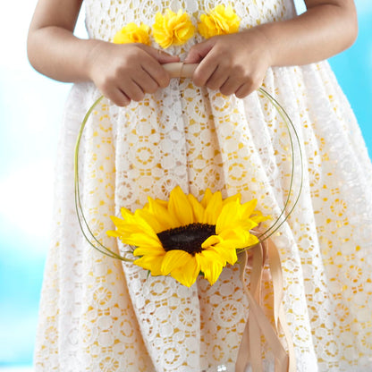 Sweet Sunshine Flower Girl Bouquet – HALL'S GIFT AND TREASURES FLORAL DESIGN, Vicksburg MS
