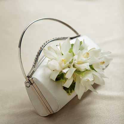 White Purse Decor – HALL'S GIFT AND TREASURES FLORAL DESIGN, Vicksburg MS